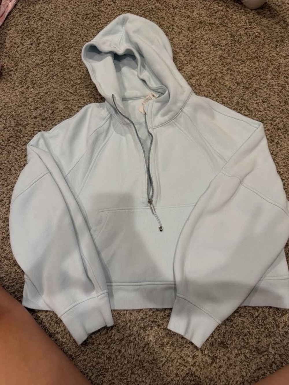 lululemon athletica Light Blue Hooded Pullover